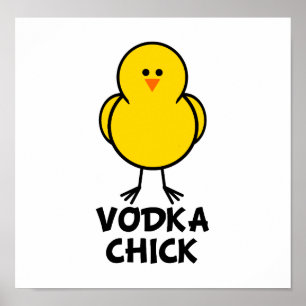 Póster Polluelo de la vodka
