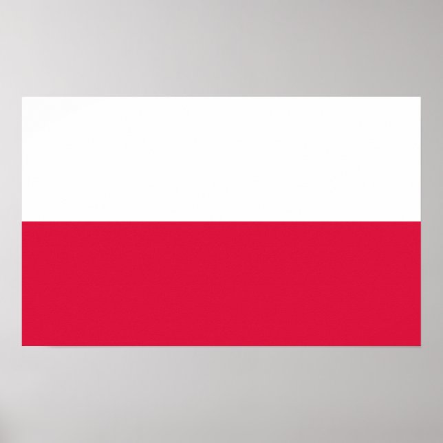 Póster Polonia - Bandera polaca (Frente)