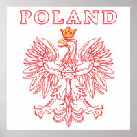 Polonia Con Águila Polaca Roja