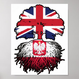 Póster Polonia Polonia Reino Unido de Gran Bretaña e Irla