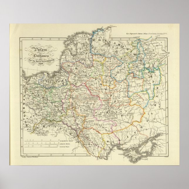 Póster Polonia y Lituania 1125-1386 (Frente)