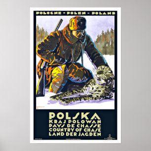 Póster Polska Poland Vintage Travel