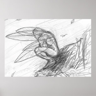 Póster Polvo de encino en el viento