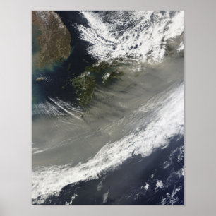 Póster Polvo sobre Japón