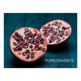 Póster Pomegranate Vegan Fruit Gourmet Foodisouvenir
