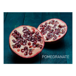 Póster Pomegranate Vegan Fruit Gourmet Foodisouvenir