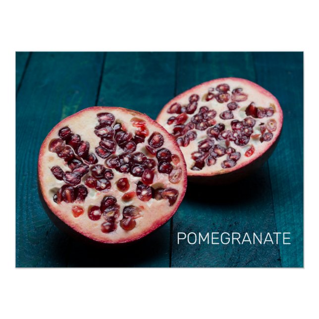 Póster Pomegranate Vegan Fruit Gourmet Foodisouvenir (Anverso)