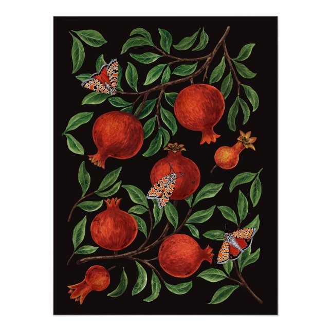 Póster Pomegranatos y motos de bella (Anverso)