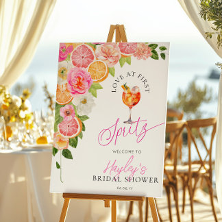 Póster Pomello Amor Al Primer Spritz Despedida de Soltera
