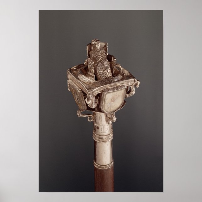 Póster Pommel de la porra consistente que representa (Frente)