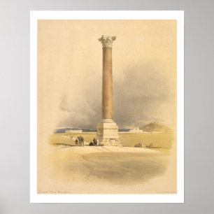 Póster Pompey's Pillar, Alexandria, from "Egypt and Nubia