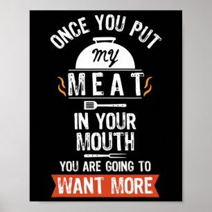 Póster Pon Mi Carne En Tu Boca De Alegría Graciosa.