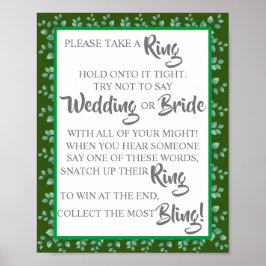 Póster Pon un anillo en el Rótulo de juego Eucalyptus Bri