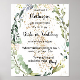 Póster Pon un Rótulo de juego de ducha herbal de tela