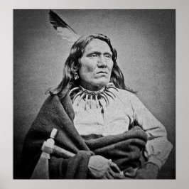 Póster Ponca Chief Yankton Dakota Territorio alrededor de