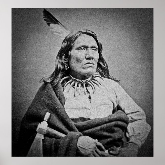 Póster Ponca Chief Yankton Dakota Territorio alrededor de (Frente)