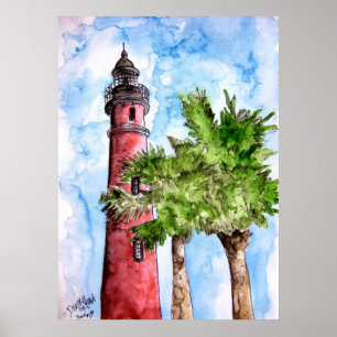 Póster ponce_inlet_lighthouse