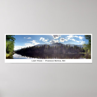 Póster Pond perdido ~ Pinkham Notch, NH