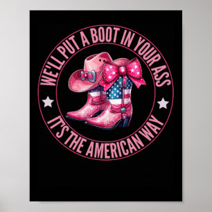 Póster Pondremos una bota en tu Nova Occidental 4 de Ju