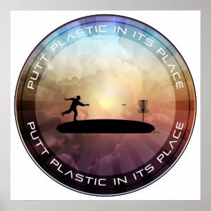 Póster Poner el plástico en su lugar