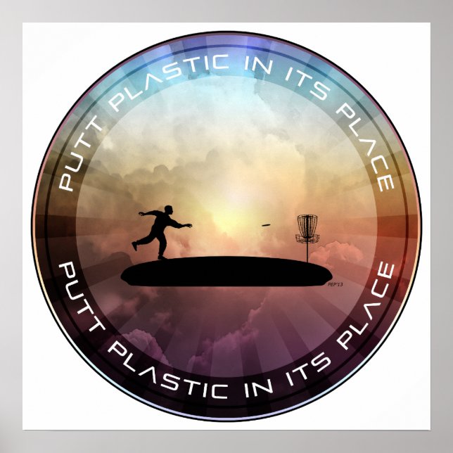 Póster Poner el plástico en su lugar (Frente)