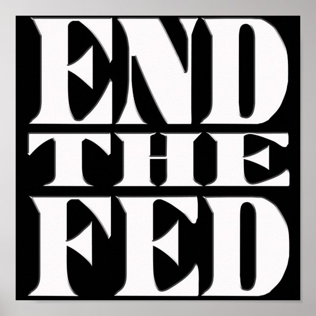 Póster Poner fin a la Fed (Frente)