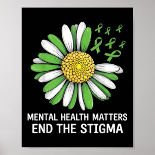 Póster Poner Fin Al Estigma De La Salud Mental A La Enfer
