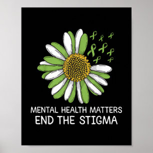 Póster Poner Fin Al Estigma De La Salud Mental A La Enfer