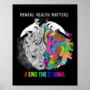 Póster Poner fin al estigma de los problemas de salud men