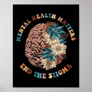 Póster Poner fin al estigma de los problemas de salud men