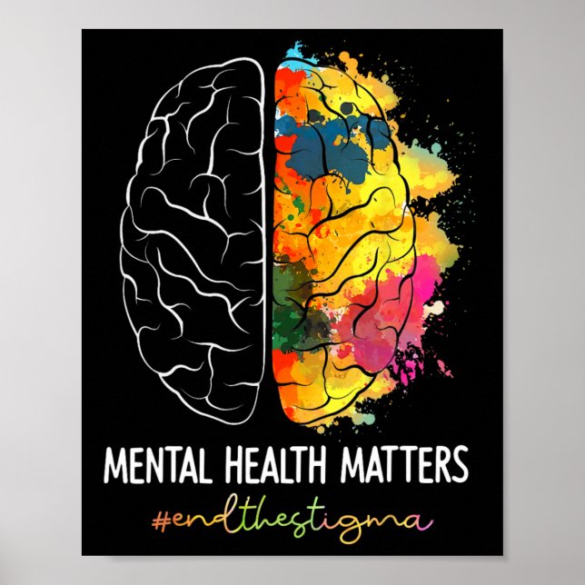 Póster Poner fin al estigma de los problemas de salud men (Frente)