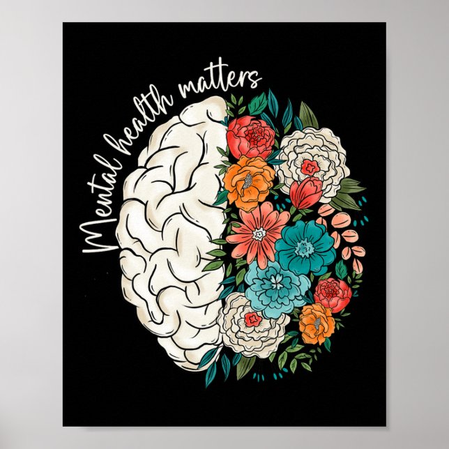 Póster Poner Fin Al Estigma Groovy Problemas De Salud Men (Frente)