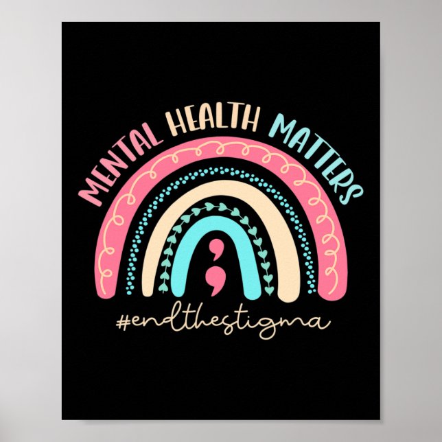 Póster Poner fin al estigma que afecta a la salud mental (Frente)