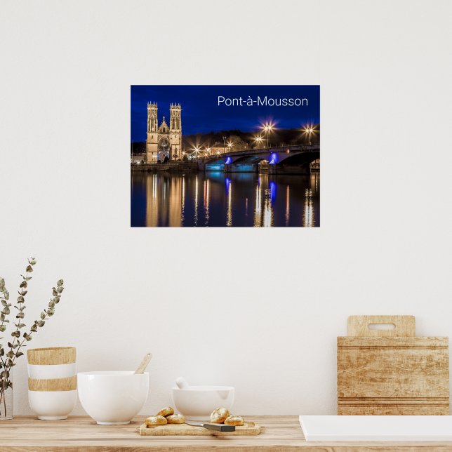 Póster Poner una Mousson Panorama con un recuerdo de Mose (Cocina)