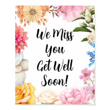 ponerse bien pronto poster