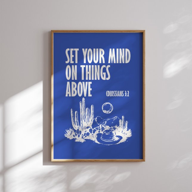 Póster Ponga su mente en las cosas de arriba - Colossian  (Subido por el creador)