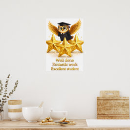 Póster Ponga todo muy bien hecho, trabajo fantástico, exc