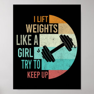 Póster Pongo Pesos Como Un Gimnasio Chica Que Las Mujeres