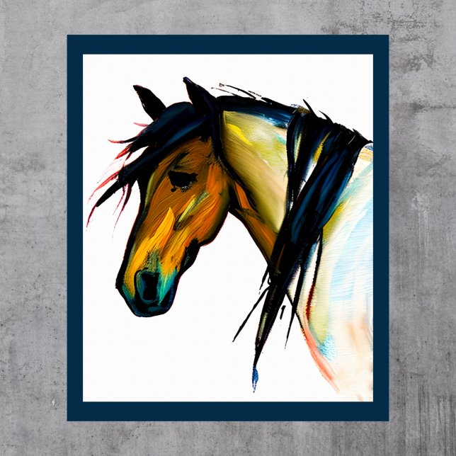 Póster Poni Salvaje | Caballo Acuarela (Subido por el creador)