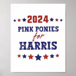 Póster Ponis Para Kamala-harris 2024
