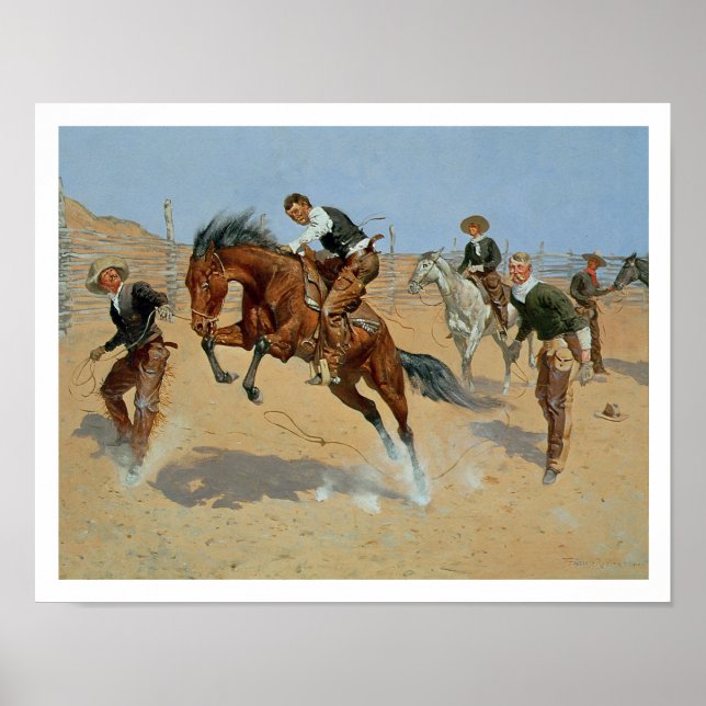 Póster Ponlo suelto, Bill, c.1893 (aceite sobre lienzo) (Frente)