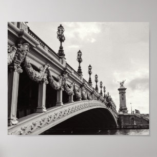 Póster Pont Alexandre III Poster del Puente de París