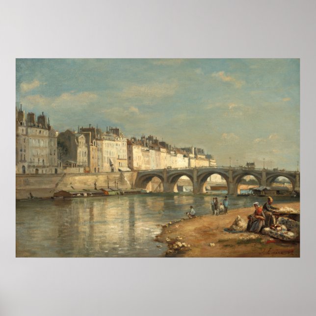 Póster Pont de la Tournelle - Bella Artes Stanislas Lépin (Frente)