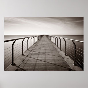 Póster Pont Del Petroli al amanecer en Barcelona en Españ