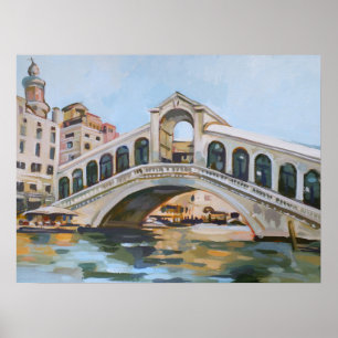 Póster Ponte Rialto   Venecia, Italia