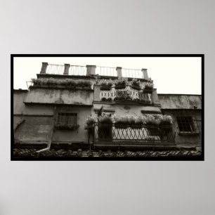 Póster Ponte Vecchio Balconies
