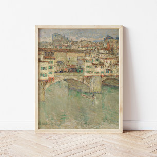 Póster Ponte Vecchio Childe Hassam