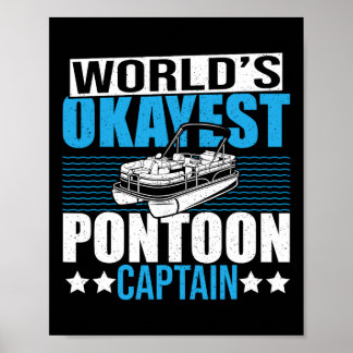 Póster Pontoon Boating Fiesta del mundo: El pontón más Ok