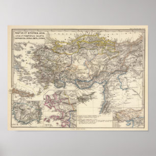Póster Pontus y Bithynia, Asia, Lycia y Pamphylia
