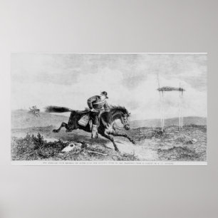 Póster Pony Express americano